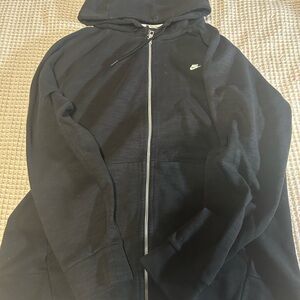 Nike Men's Black Zip-Up Hoodie Jacket
